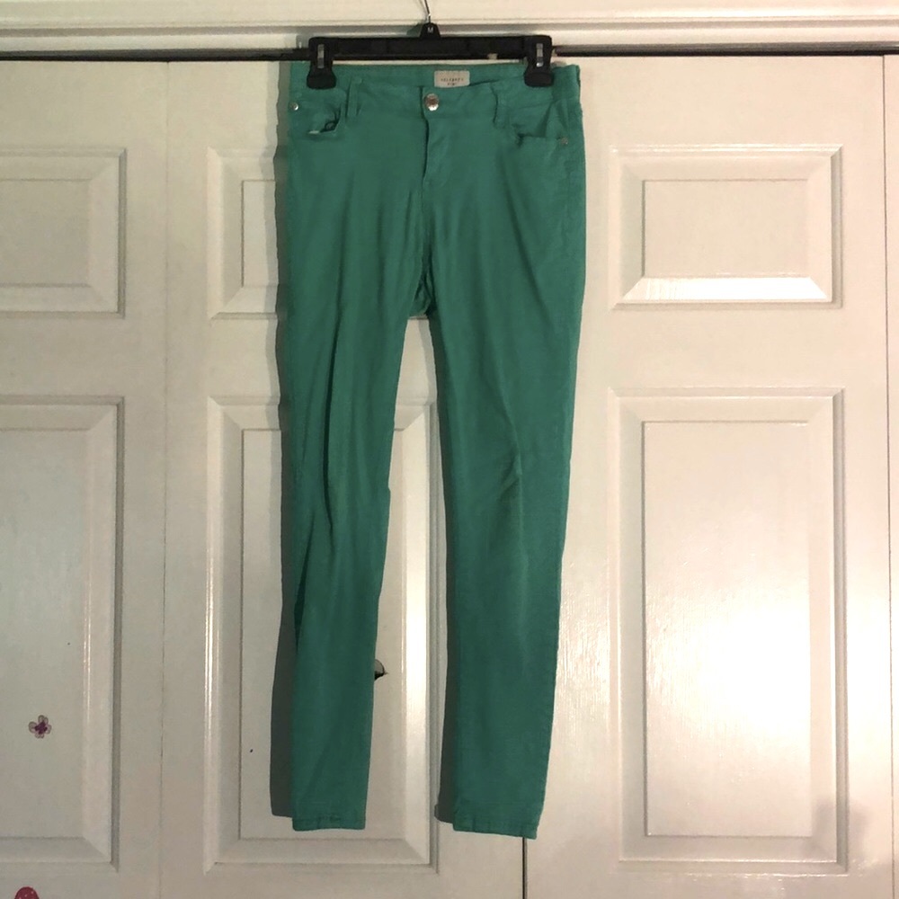 Teal Green Skinny Jeans